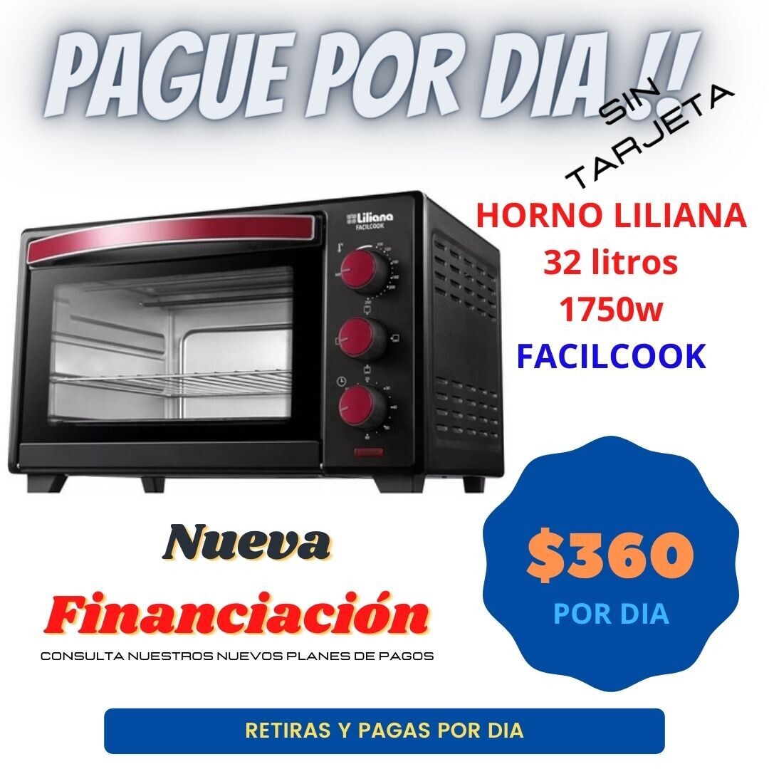 Horno Eléctrico Liliana 32 Litros 1750W AO132