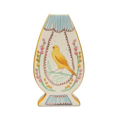 Bird Vase Yellow Sides