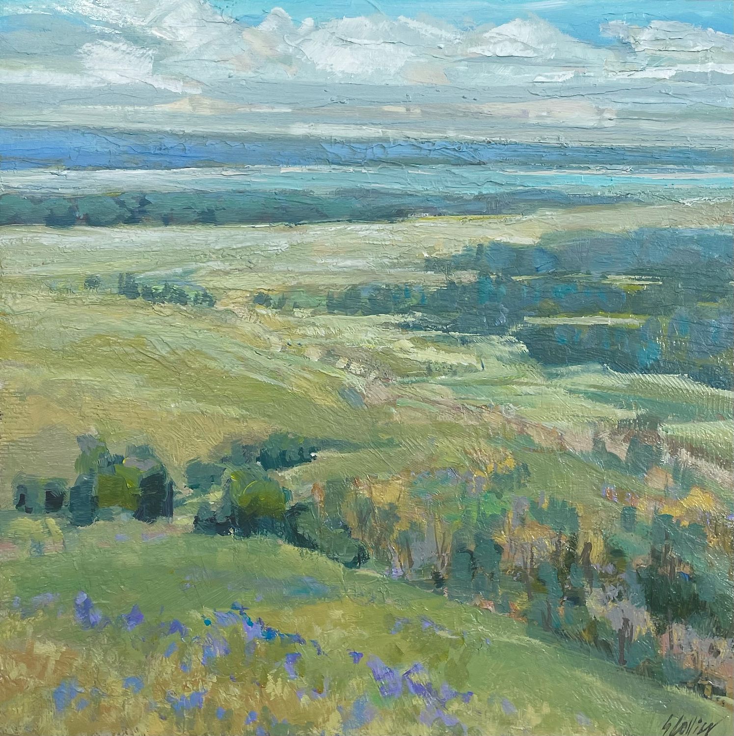 Viewing Hills, 12 Viewing Hills, 12"x12"