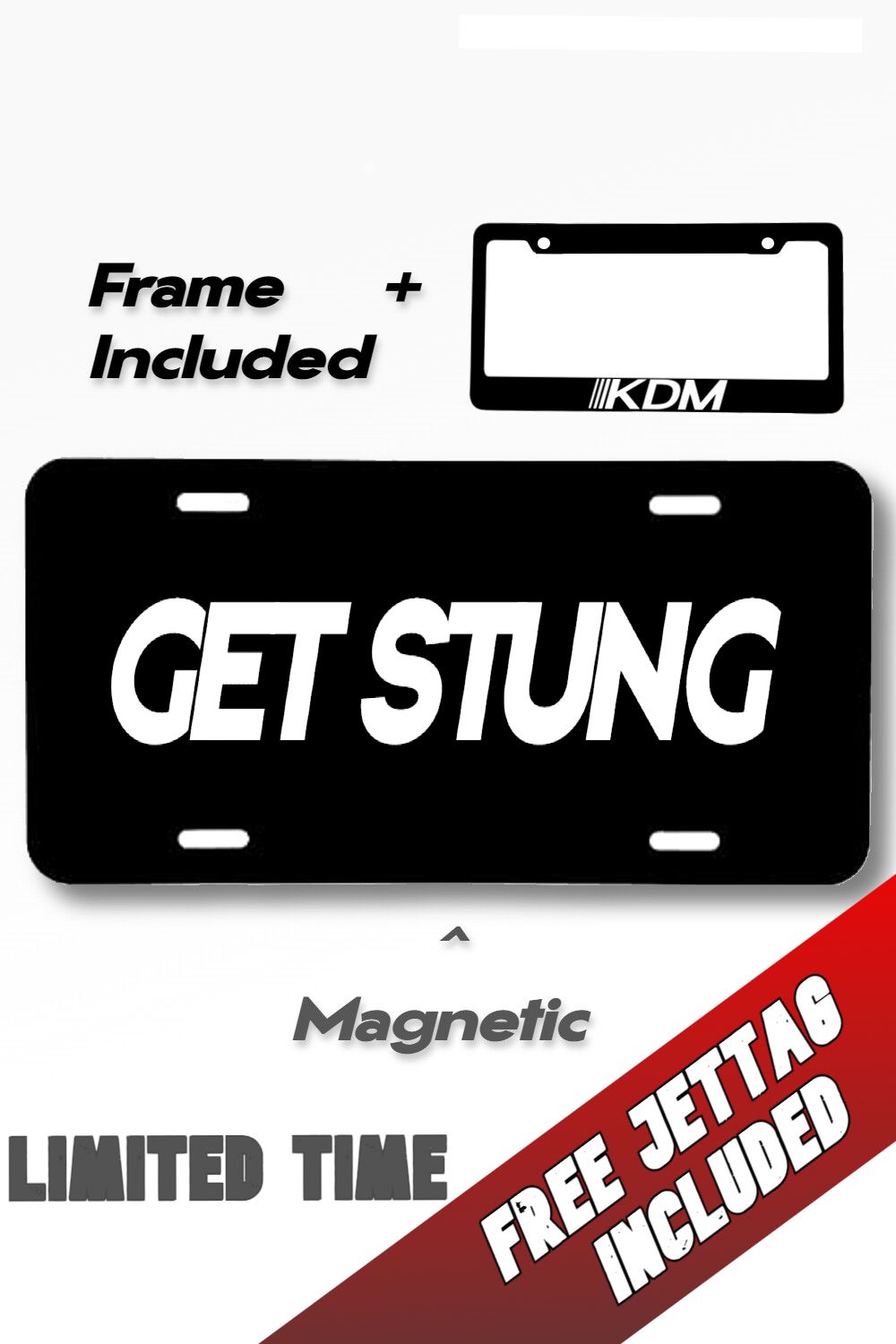 GET STUNG License Plate BUNDLE