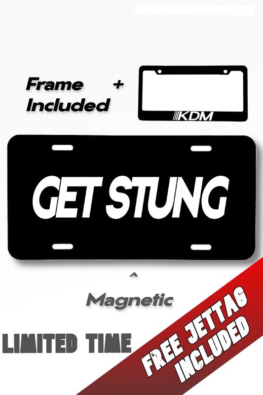 GET STUNG License Plate BUNDLE