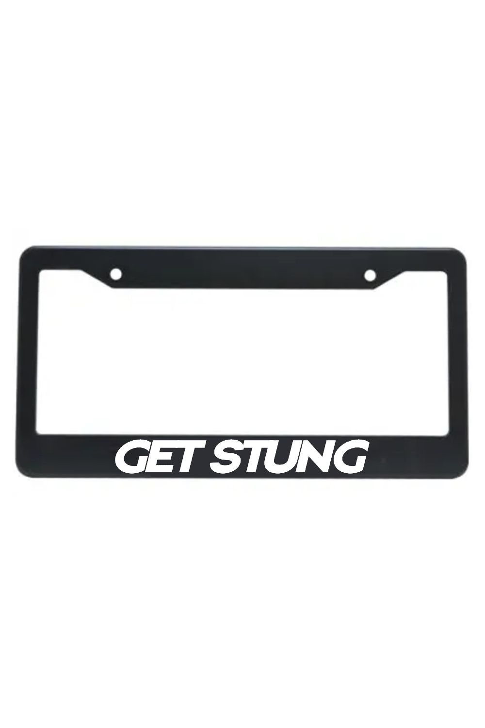 GET STUNG License Plate Frame