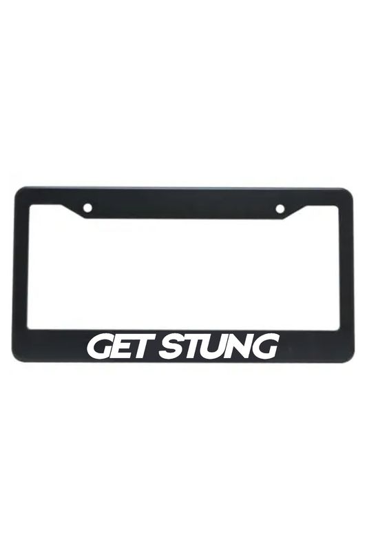 GET STUNG License Plate Frame