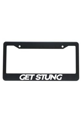 GET STUNG License Plate Frame