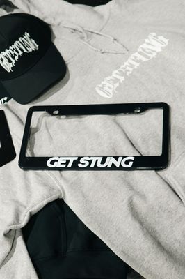 GET STUNG License Plate Frame