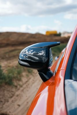 Cuztomtuning Gloss Black Side Mirror Cover Caps For 2018-2023 Kia Stinger M Style