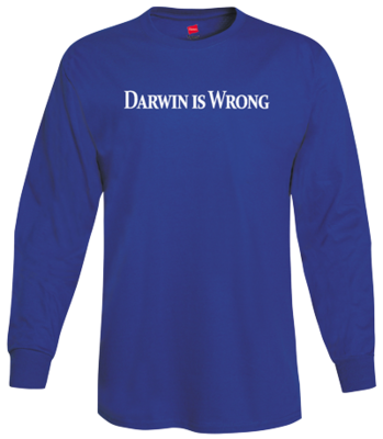 Darwin is Wrong Long Sleeved Shirt-Adult 2XL