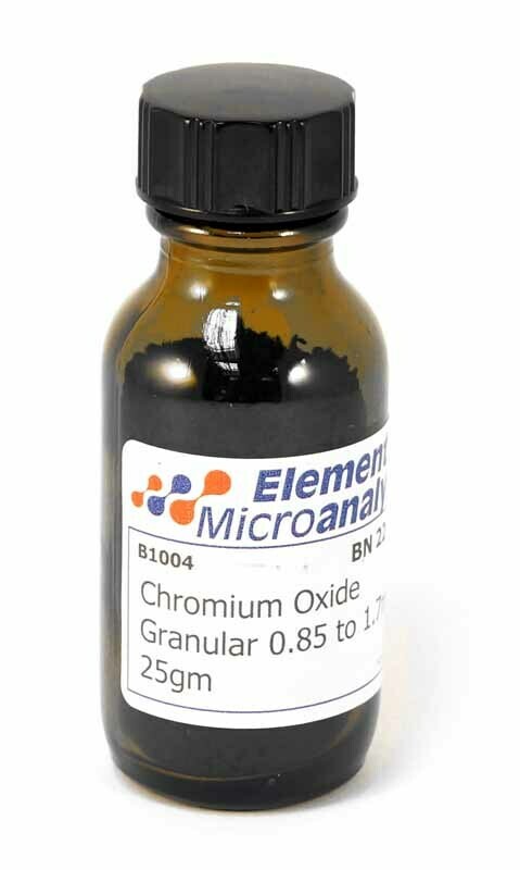 Chromium Oxide Granular 0.85-1.7mm, 25g Chromium Oxide Granular 0.85-1.7mm, 25g
