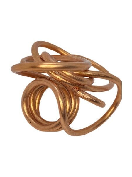 Floral Copper Wrapped Ring