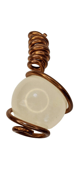 Quartz Copper Wrapped Pendant