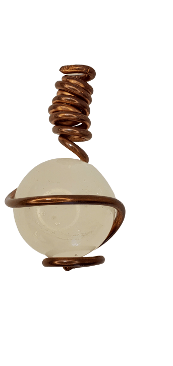 Quartz Copper Wrapped Pendant