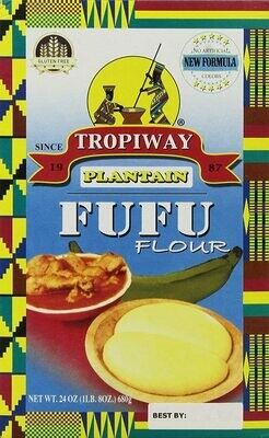 Tropiway Plantain Fufu Flour 24oz (Pack of 2)