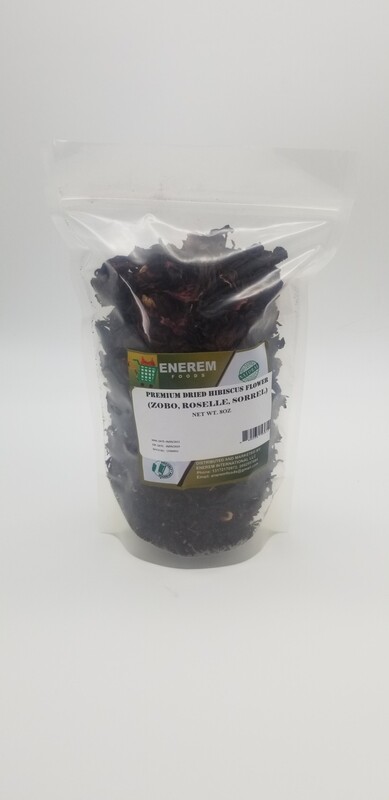 Enerem Dried Hibiscus Flower (Zobo/Dried Sorrel/Roselle) 8oz