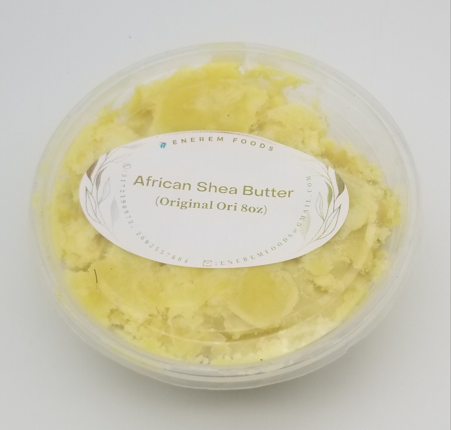 Enerem Raw African Shea Butter 8oz / 100% Pure Shea Butter/ Ori / Atharva 8oz
