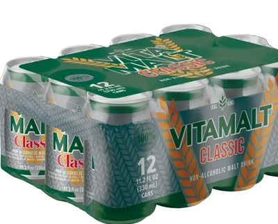 VITAMALT CLASSIC(Pack of 12) CANS