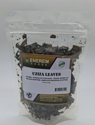 Enerem Dried Uziza leaves /  Iyere leaves /West African black pepper / Ashanti pepper leaves 23.35g (1oz)
