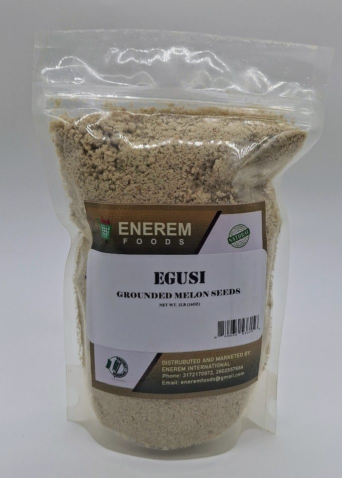 Enerem Egusi / Grounded Melon Seeds /Agushie / Nigerian Egusi 1lb (16oz)