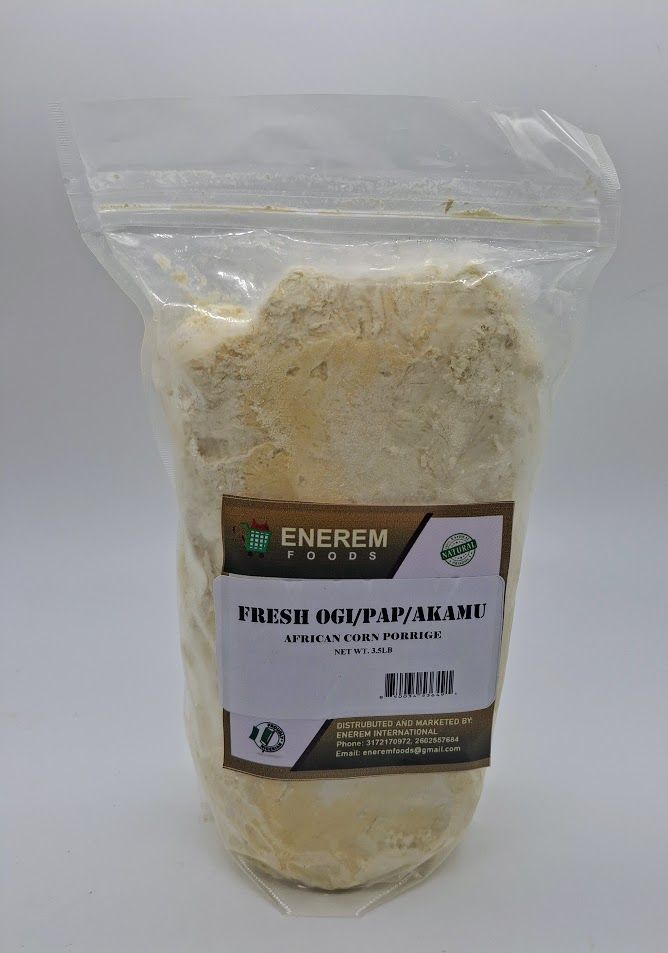 Enerem ​Fresh Raw Pap (Ogi / Akamu/ African Corn Porridge) 3.5lb