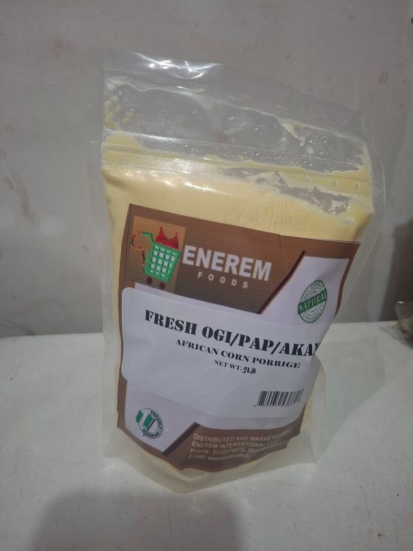 Enerem ​Fresh Raw Pap 1lb (Ogi / Akamu/ African Corn Porridge)