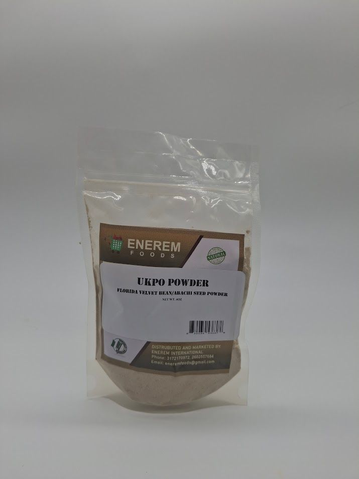 Enerem Ukpo Powder 4oz / Mucuna sloanei / Florida velvet bean / Abachi Seed Powder  4oz