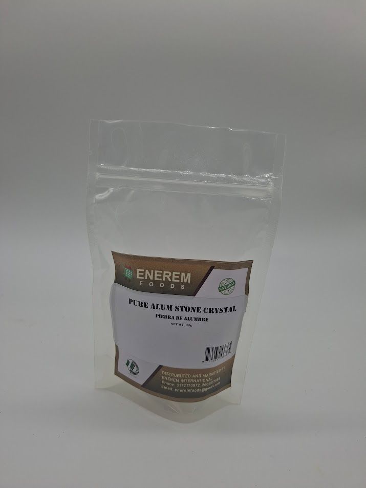 Enerem Pure Alum Stone Crystal / Piedra de Alumbre 100g
