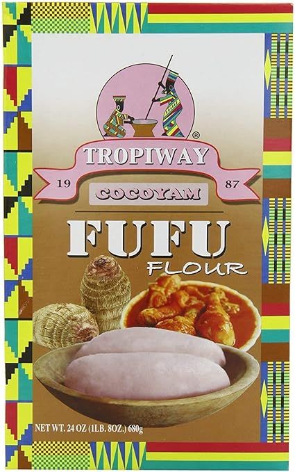 Tropiway Cocoyam Fufu Flour 24oz (680g) Pack of 2