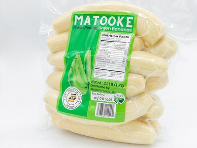 Amstus Matooke / Fresh Peeled Green Banana 2.2lb
