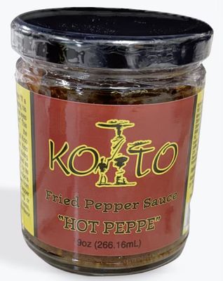 Koto Fried Pepper Sauce "Hot Peppe" 9oz.