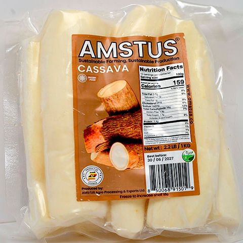Amstus Cassava 2packs (Frozen Peeled Cassava)