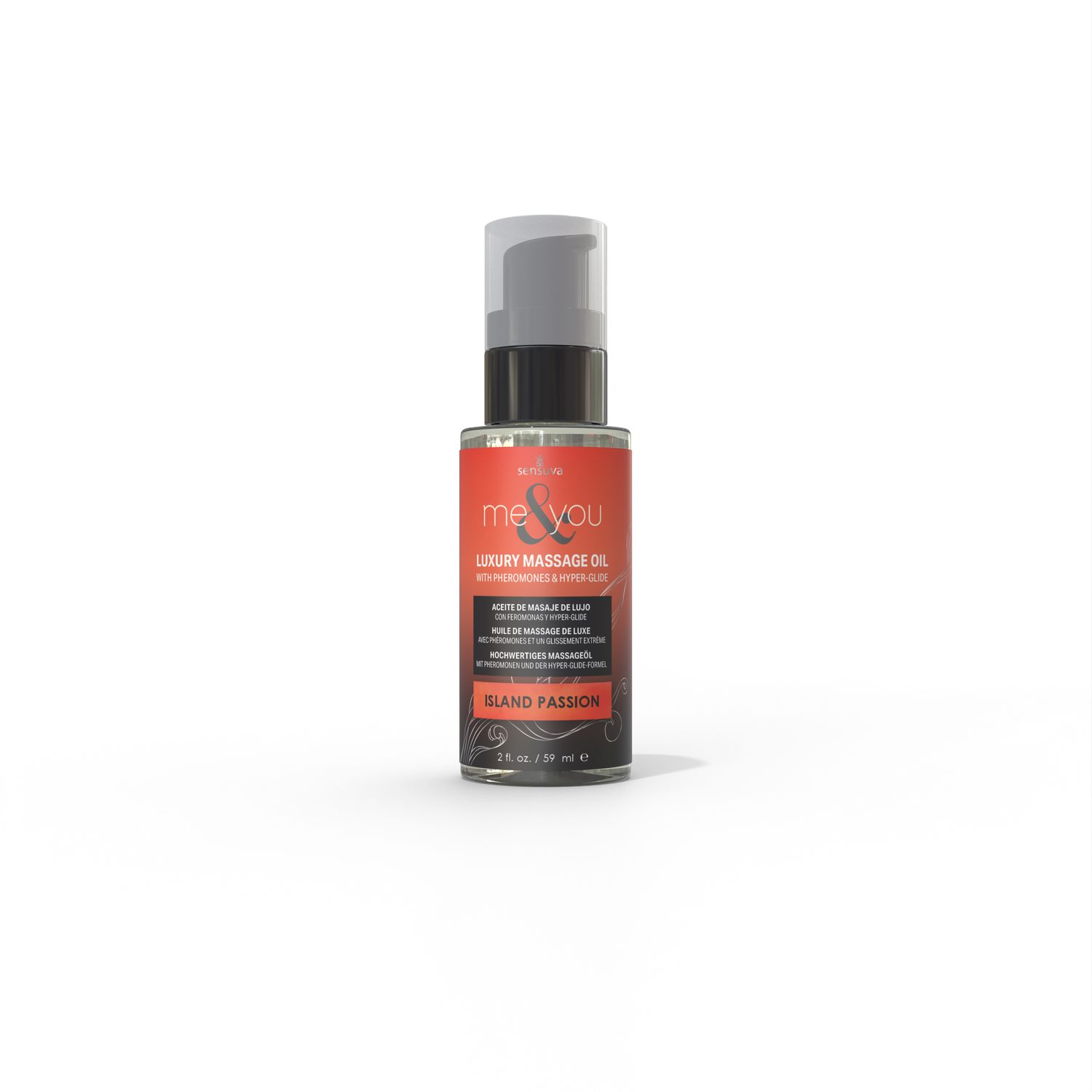 Me &amp; You Massage Oil Island Passion, Size: 2 fl.oz. (59ml) Bottle