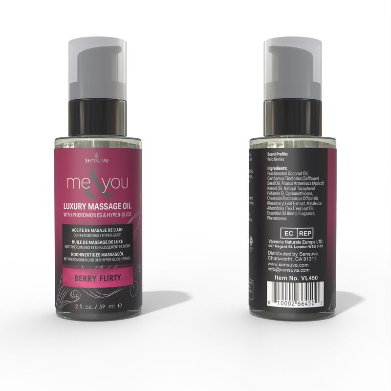 Me &amp; You Massage Oil Berry Flirty
