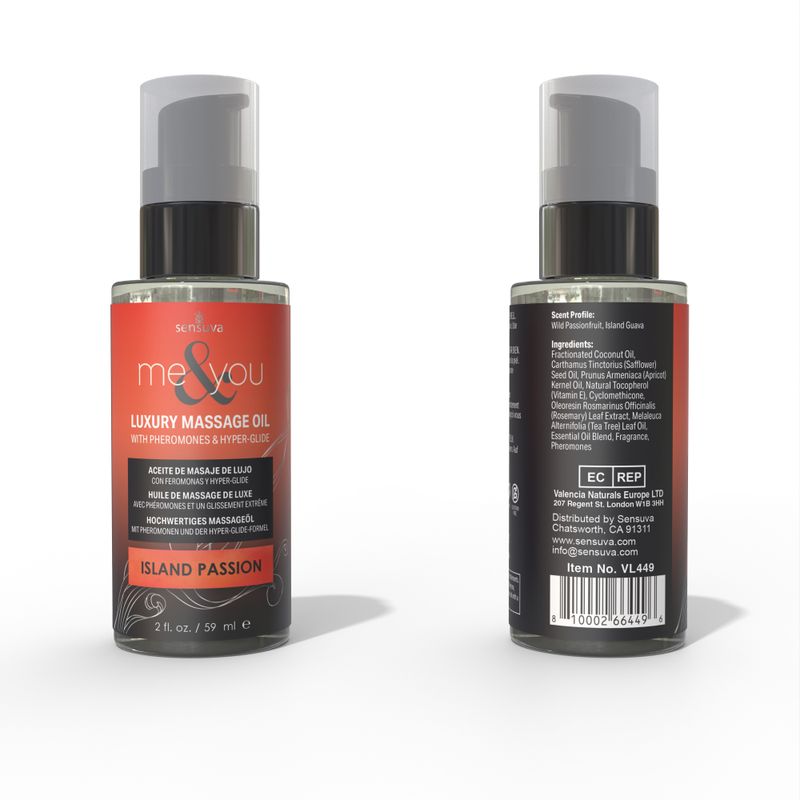 Me &amp; You Massage Oil Island Passion