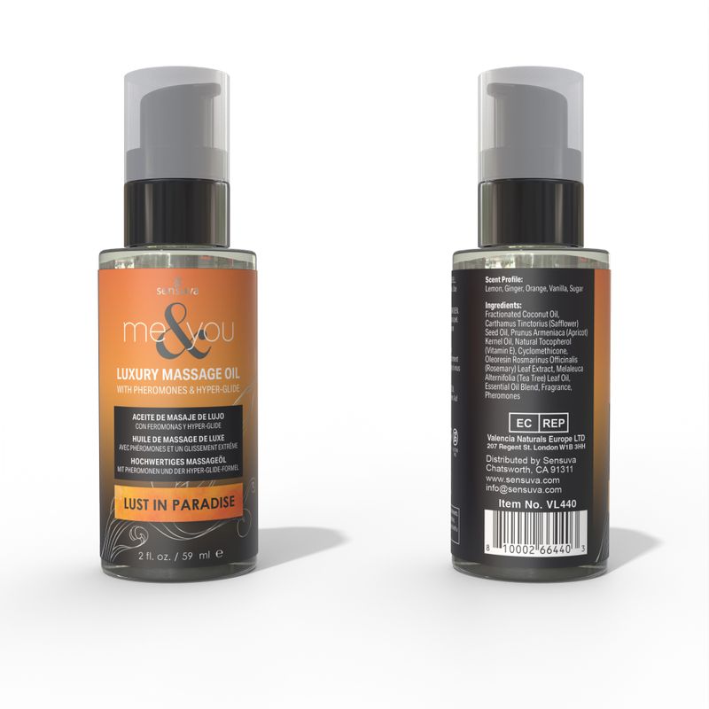 Me &amp; You Massage Oil Lust in Paradise
