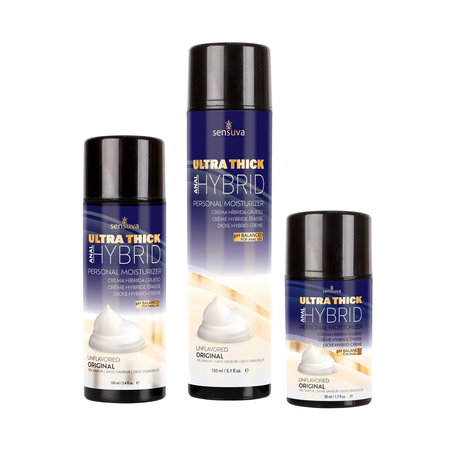 Ultra-Thick Hybrid Personal Moisturizer - Anal High pH Formula - Original Unflavored
