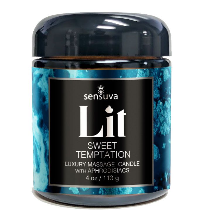 Lit Sweet Temptation Massage Oil Candle