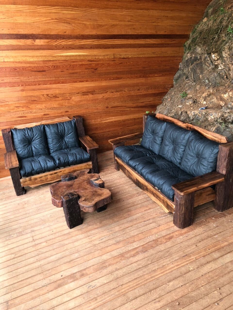Unidade 100 sofá rustico de madeira - Thptnganamst.edu.vn