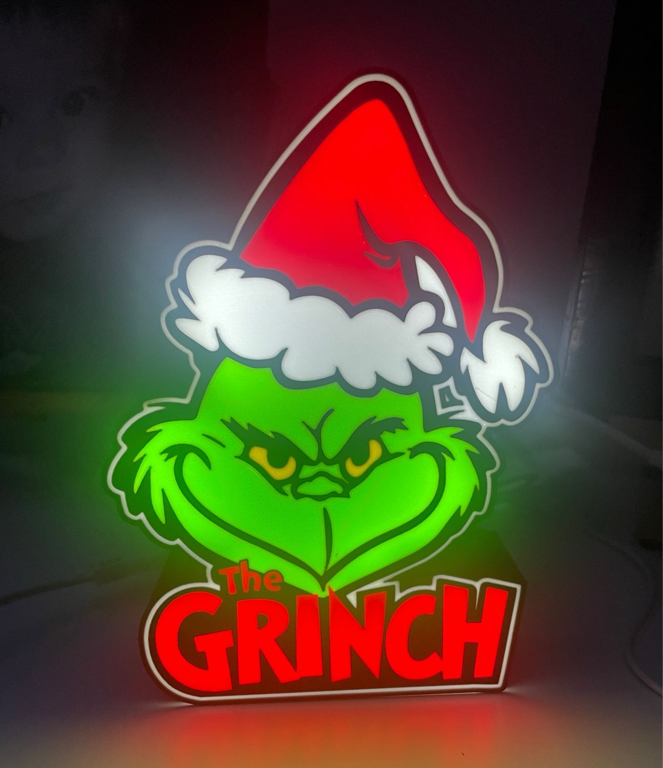 Grinch LED lightbox