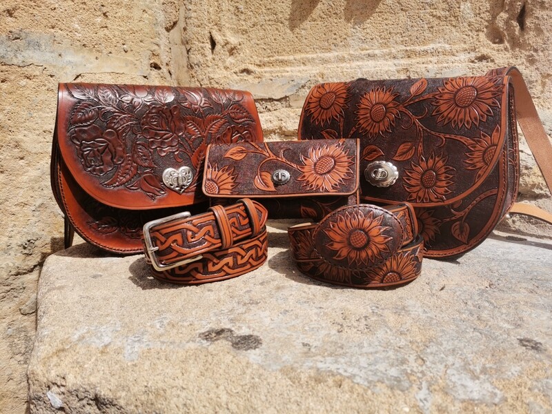 CARVED LEATHER GOODS