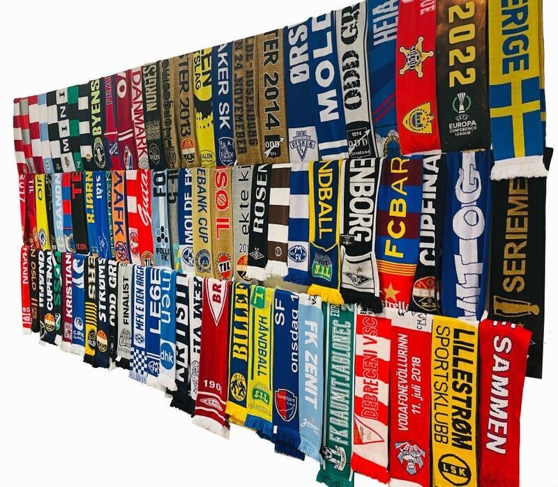 Supporterskjerf med egen logo Supporterskjerf med egen logo