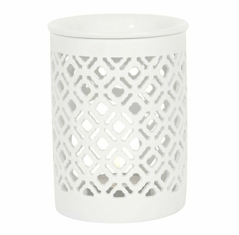 White Matte Lattice burner