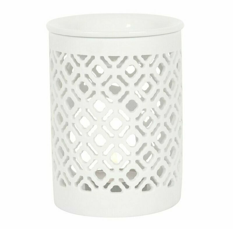 White Matte Lattice burner