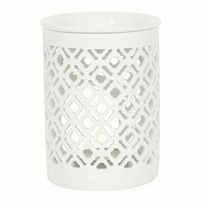 White Matte Lattice burner
