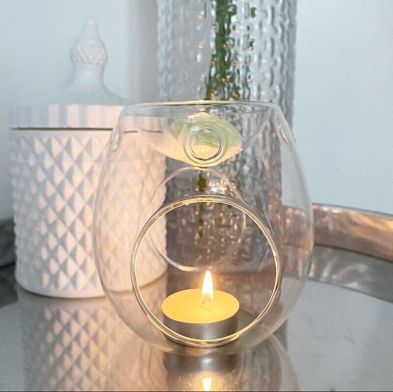Clear glass burner