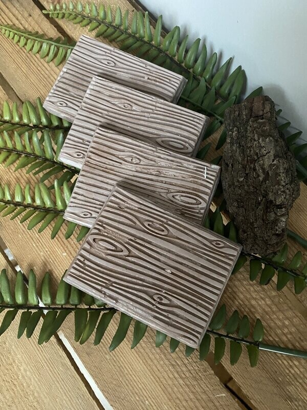 Wood effect wax melt slab