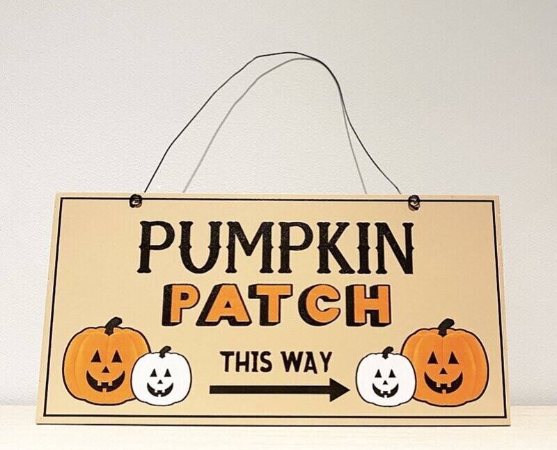 Pumpkin patch sign