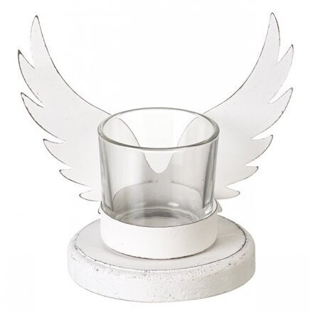 Angel wings t-light holder