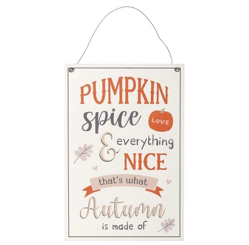 Pumpkin spice sign