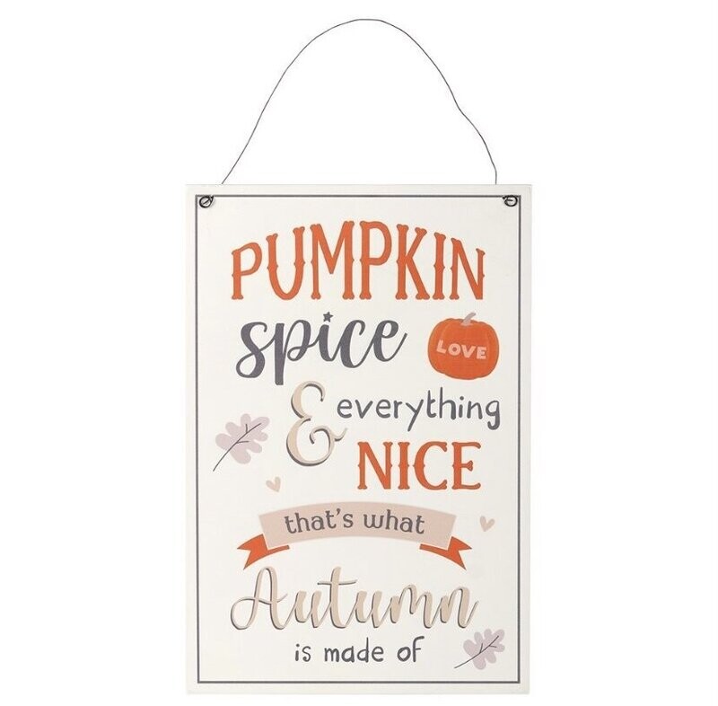 Pumpkin spice sign