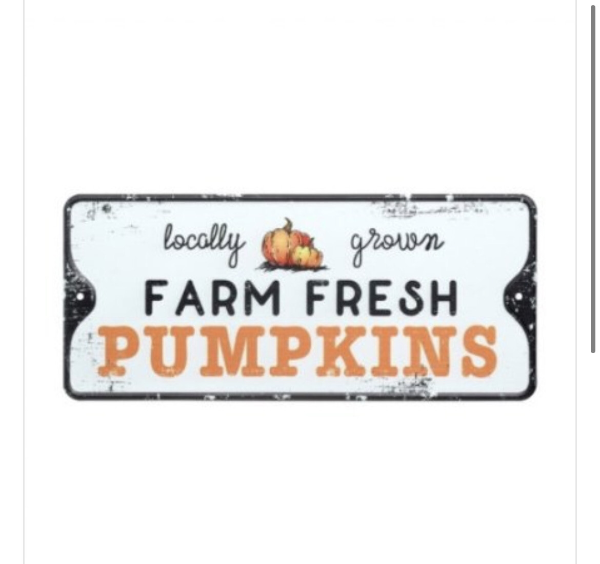 farm fresh pumpkin Sign 