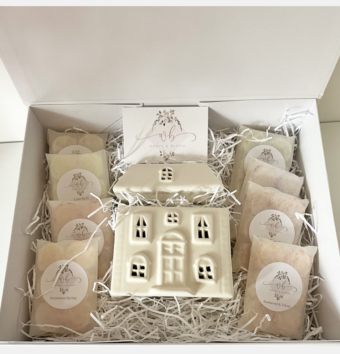 House Wax Melt Burner Gift Set